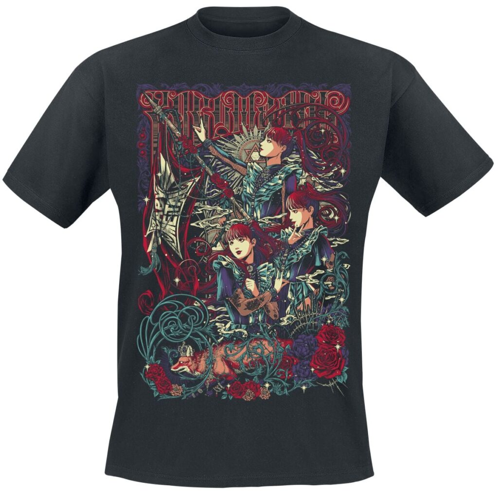 Babymetal Flag Group T-shirt black