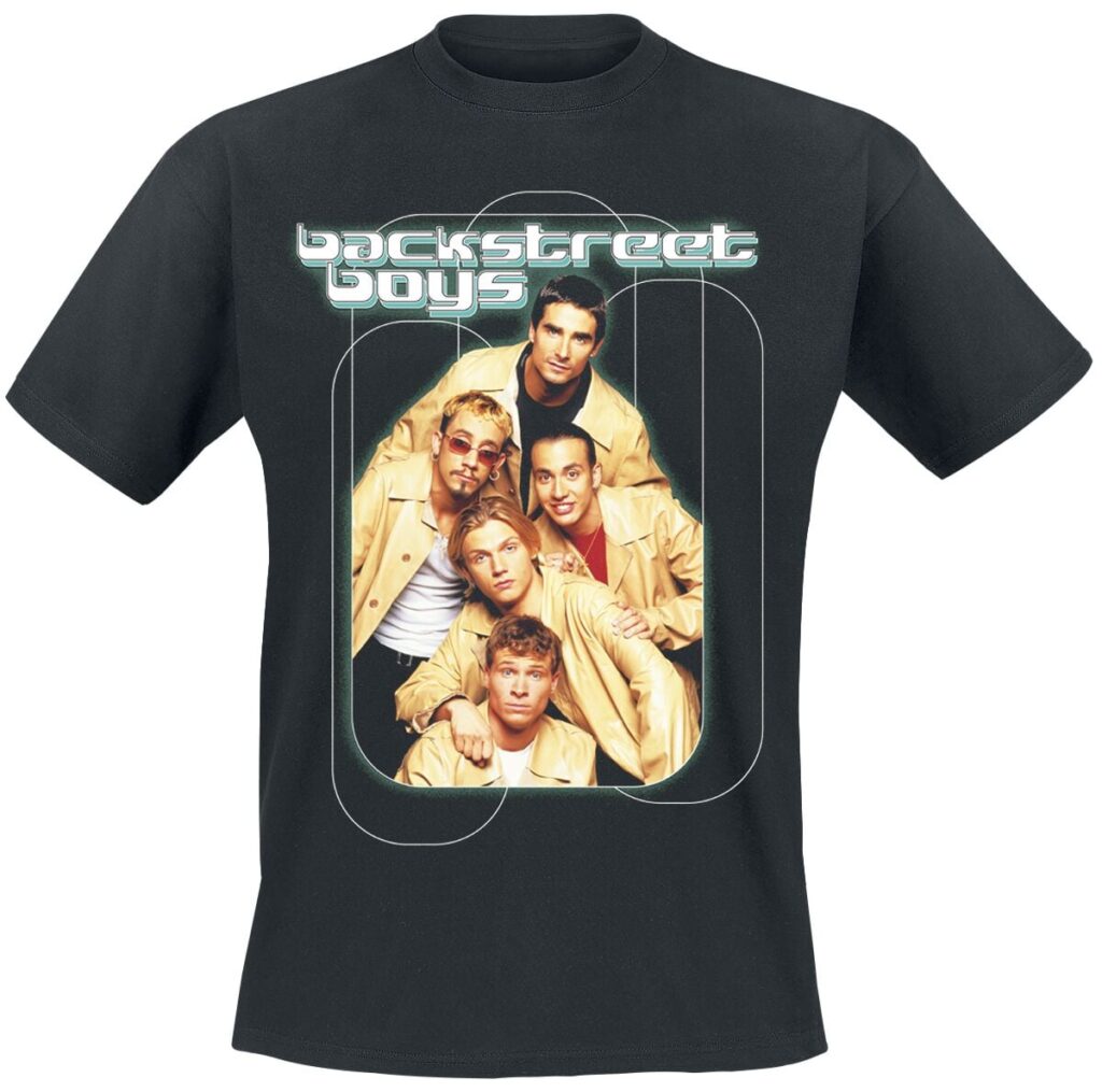 Backstreet Boys Retro Green T-shirt black