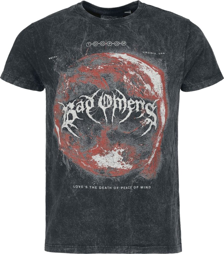 Bad Omens Dark Planet T-shirt charcoal