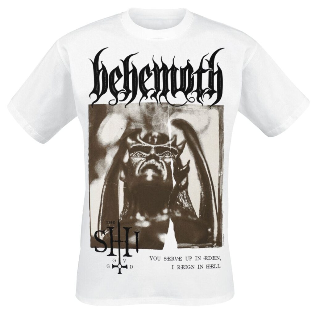 Behemoth The Shit ov God - Sepia Parchment V2 T-shirt white