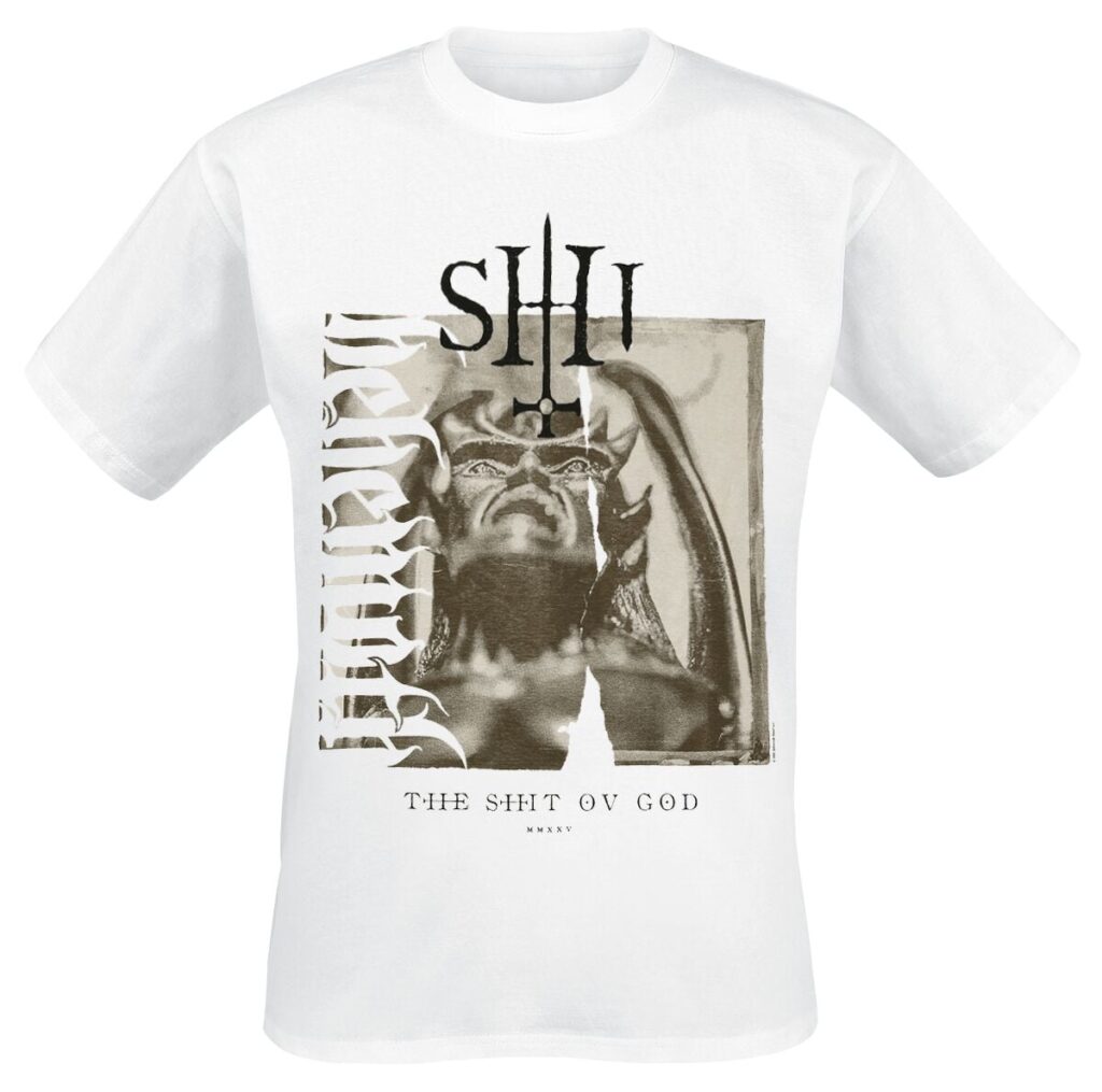 Behemoth The Shit ov God - Sepia Parchment V4 T-shirt white