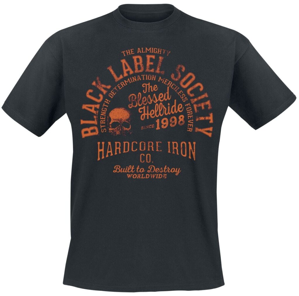 Black Label Society Hardcore Hellride T-shirt black