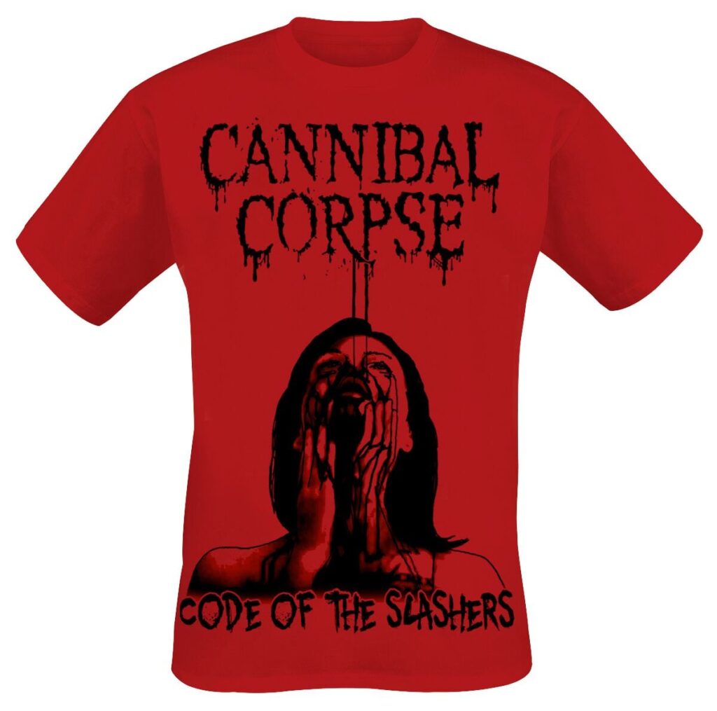 Cannibal Corpse Code Of Slashers T-shirt red