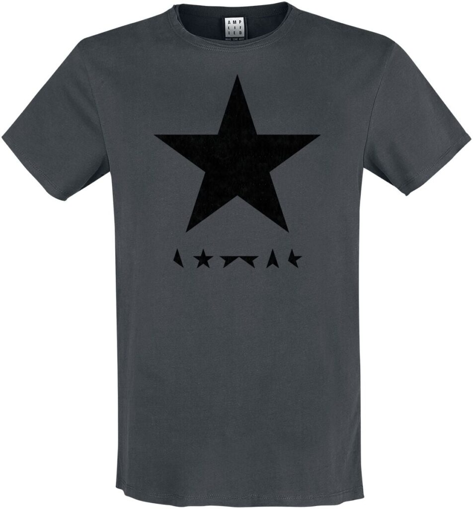 David Bowie Amplified Collection - Black Star T-shirt charcoal