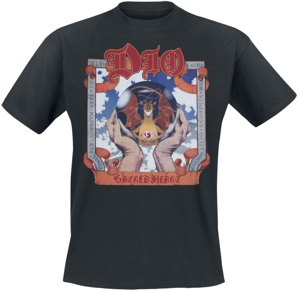 Dio Sacred Heart Cover T-shirt black