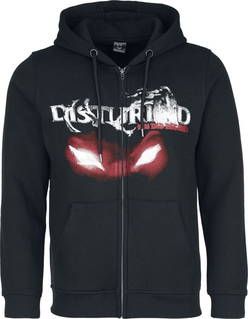 Disturbed Yep Your Sleeve Hoodie Jacket black