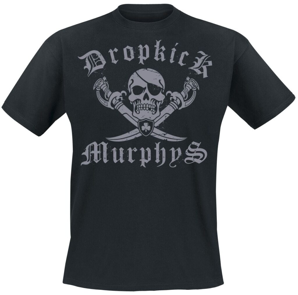 Dropkick Murphys Jolly Roger T-shirt black