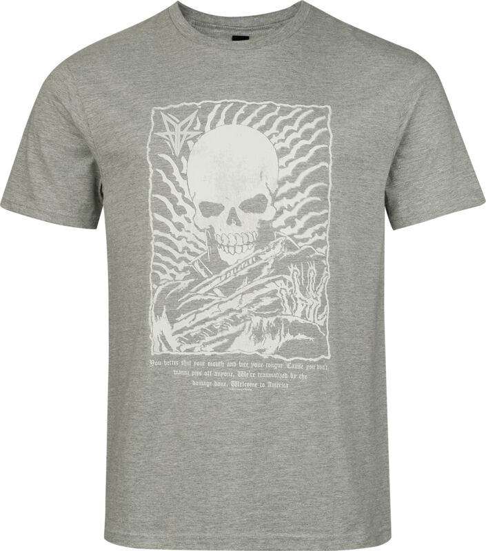 Falling In Reverse Digital Black T-shirt grey