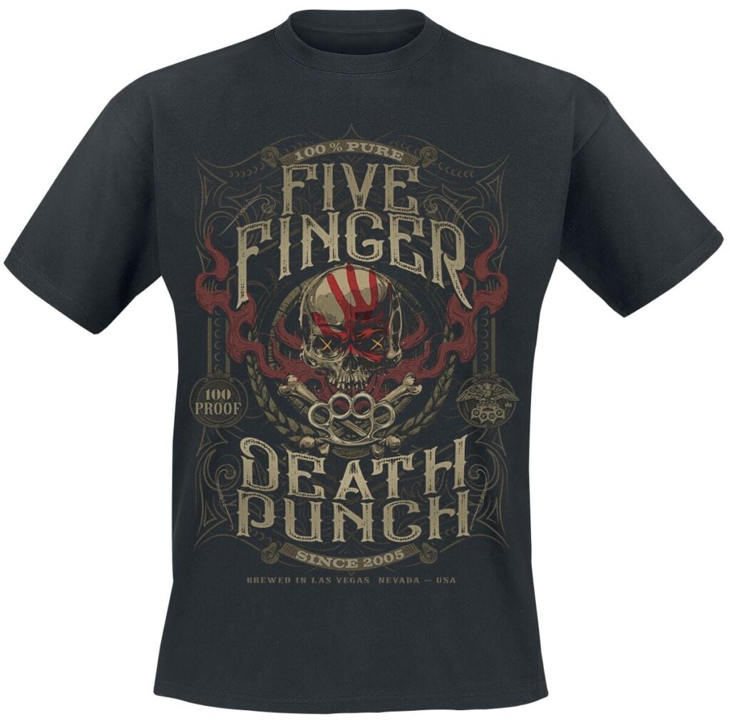 Five Finger Death Punch 100 Proof T-shirt T-shirt black