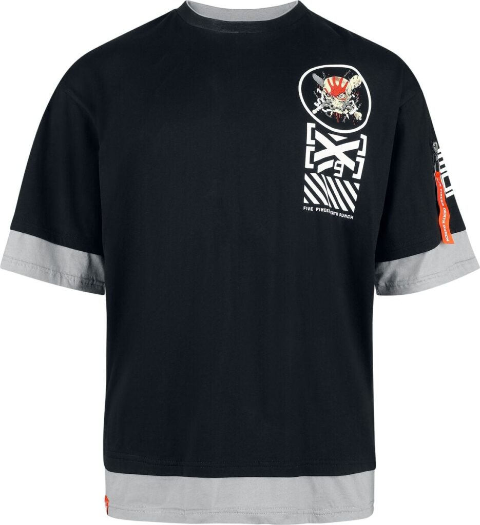 Five Finger Death Punch EMP Signature Collection - Oversize T-shirt black grey