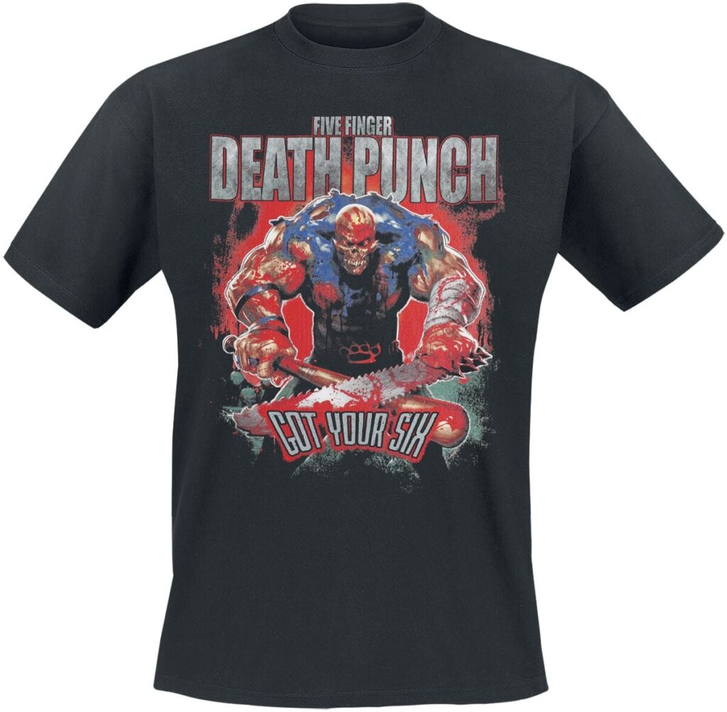Five Finger Death Punch Got your six T-shirt black