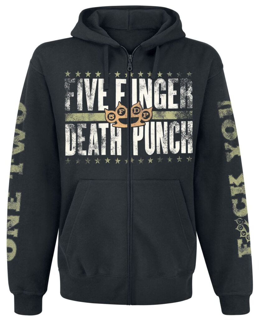 Five Finger Death Punch Locked & Loaded Hoodie Jacket black