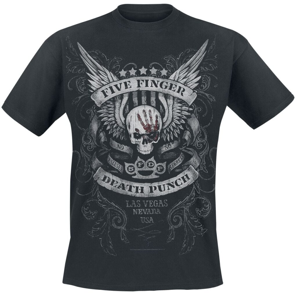 Five Finger Death Punch No Regrets T-shirt black