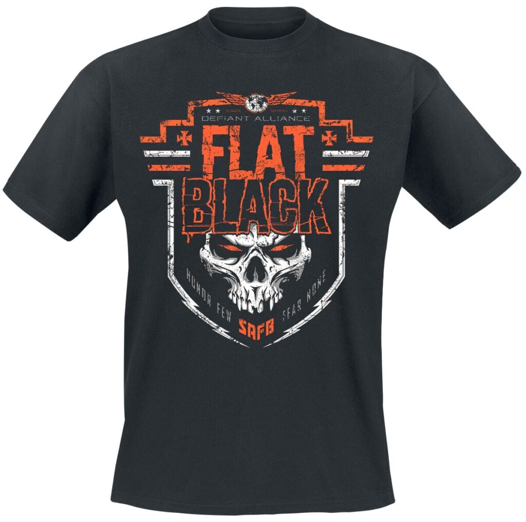 Flat Black Defiant Alliance T-shirt black