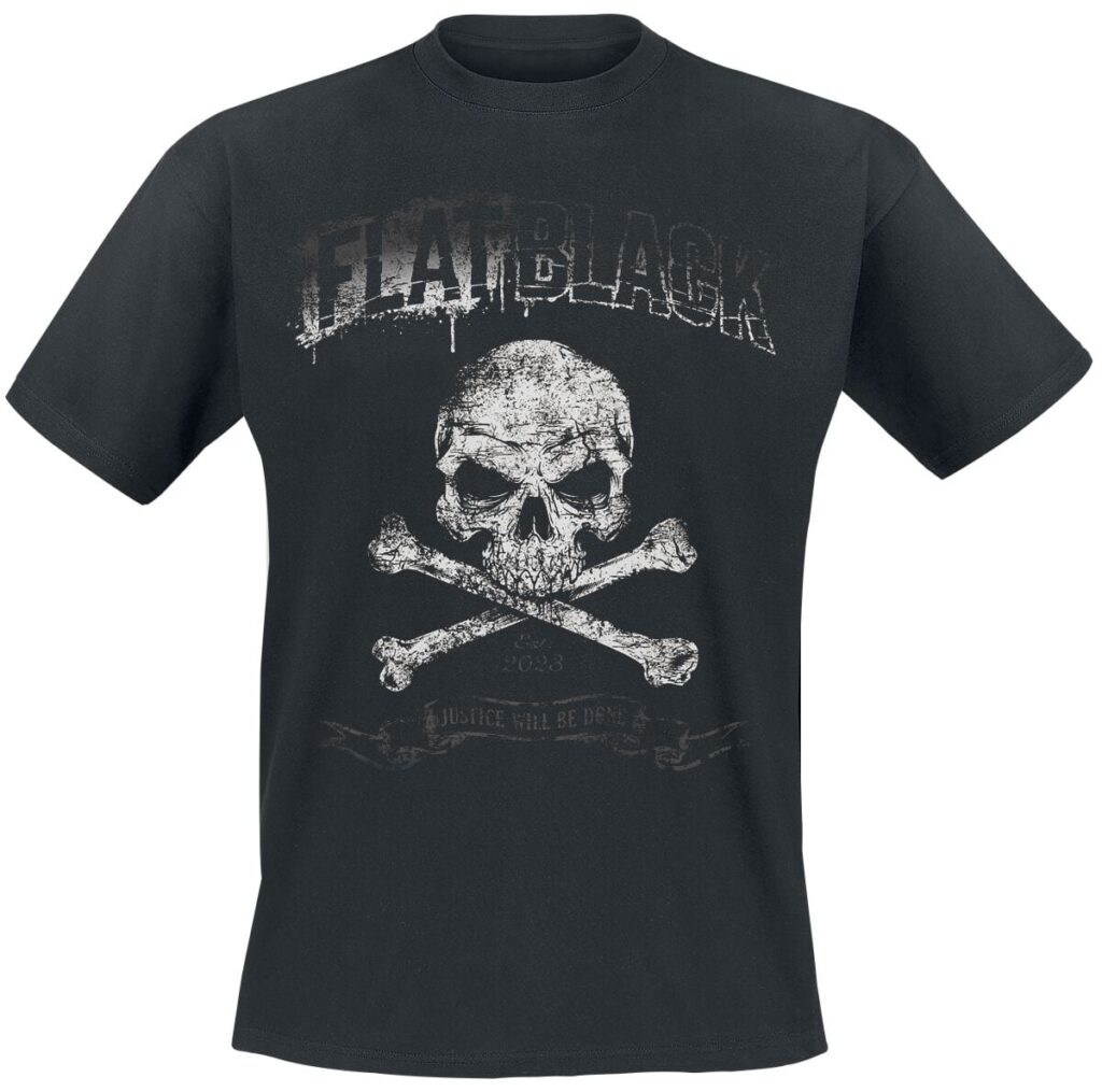 Flat Black Justice T-shirt black