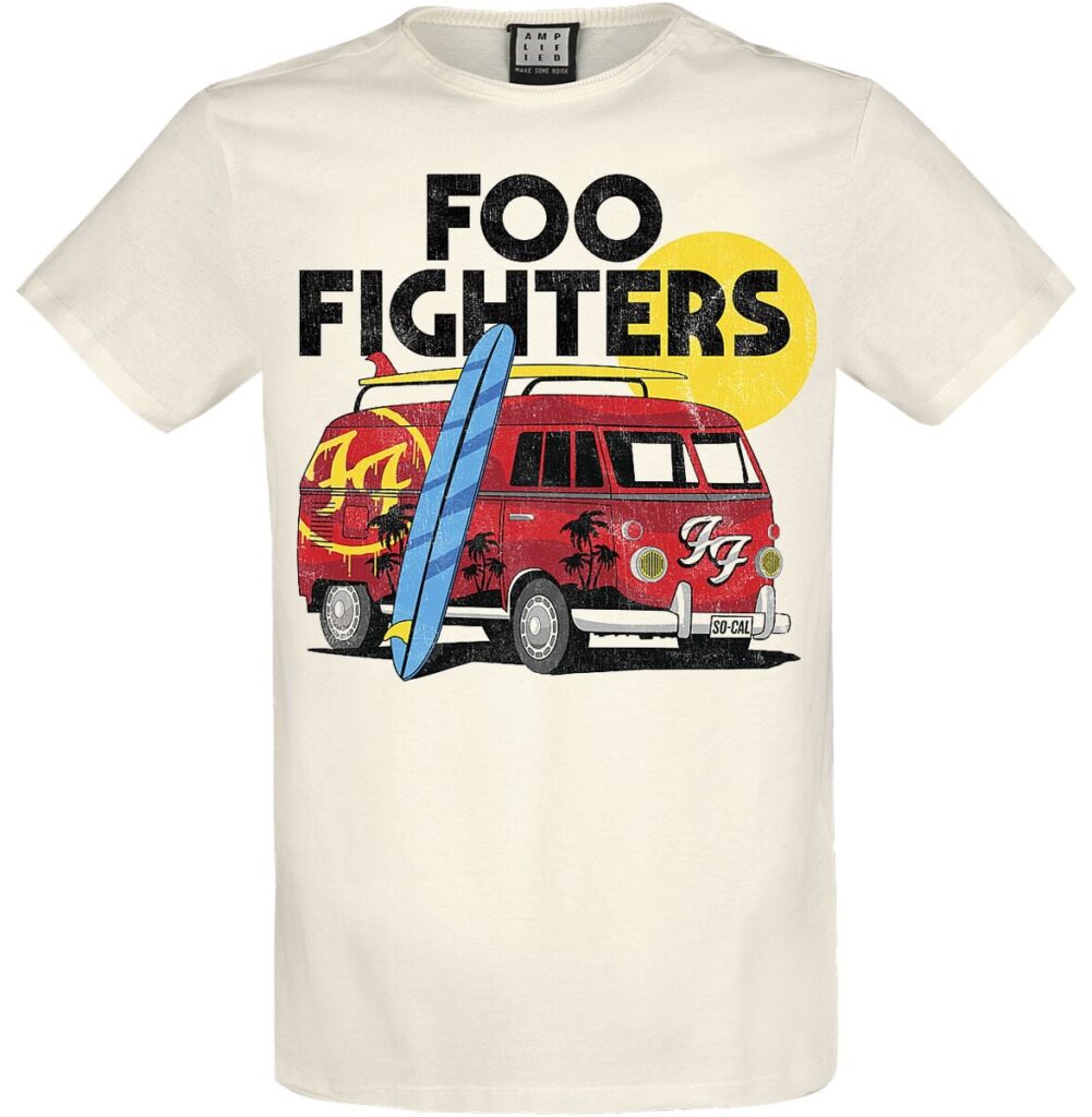 Foo Fighters Amplified Collection - Camper Van T-shirt off white