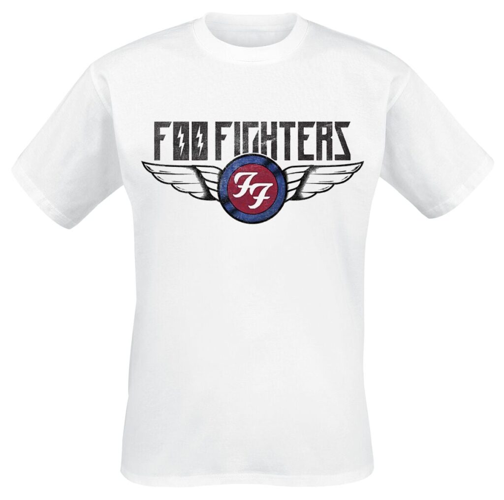 Foo Fighters Flash Wings T-shirt white