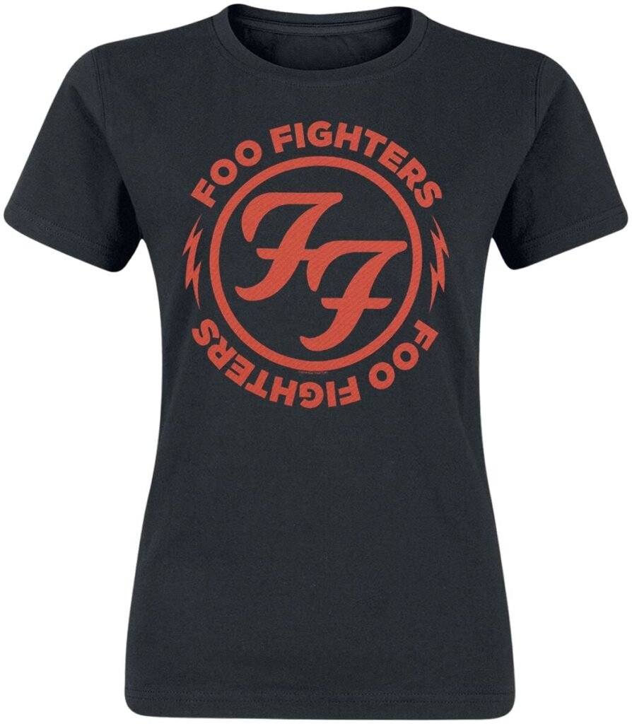 Foo Fighters Logo Red Circle T-shirt black
