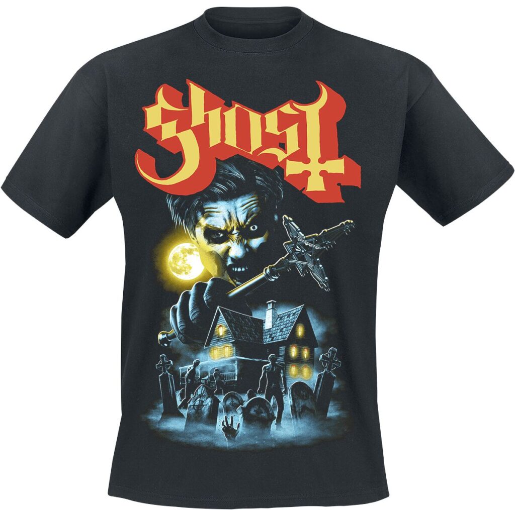 Ghost By The Cemetery T-shirt black