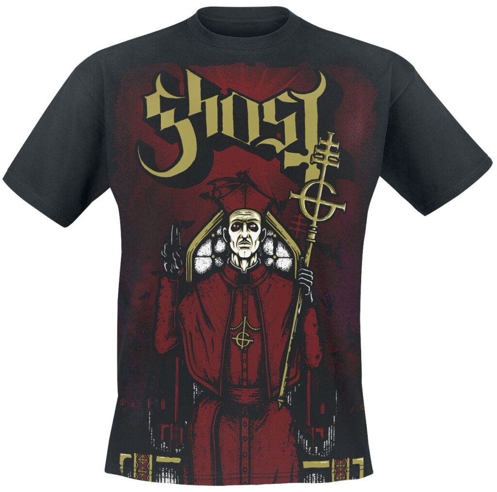 Ghost Cardinalis Infernum 3 Colour AO T-shirt black
