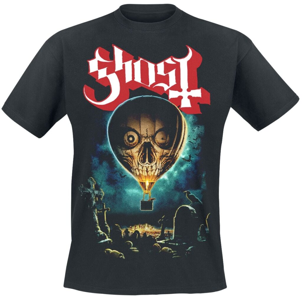Ghost Hot Air Baloon T-shirt black