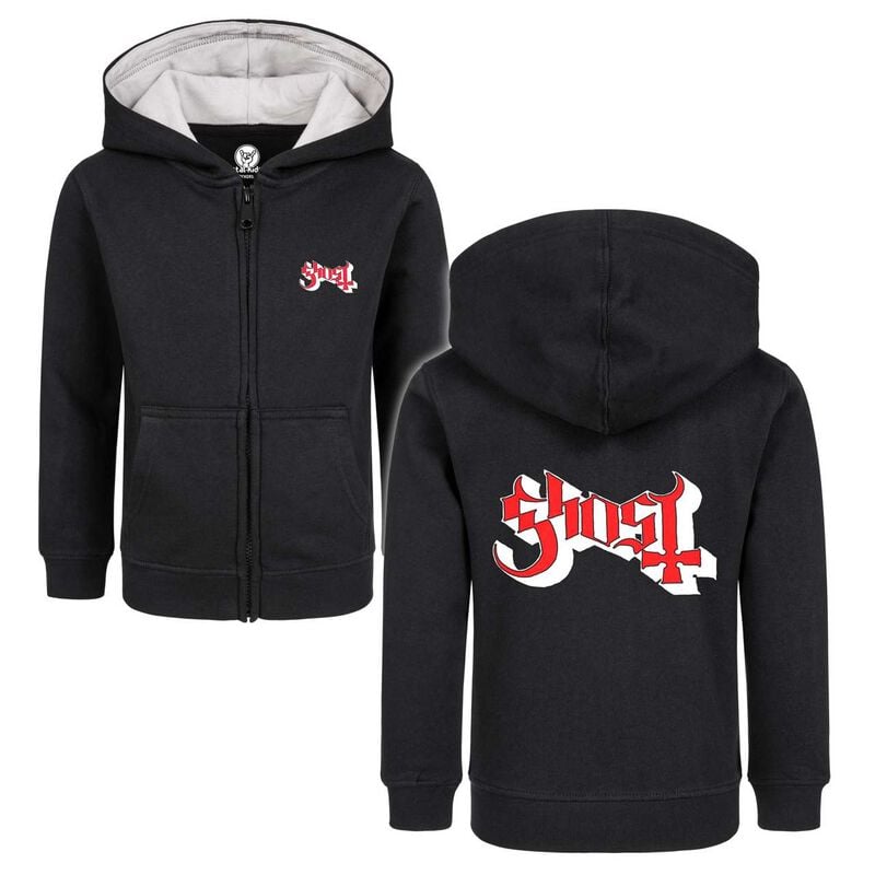 Ghost Metal-Kids - Logo Kids' Hoodie Jacket black