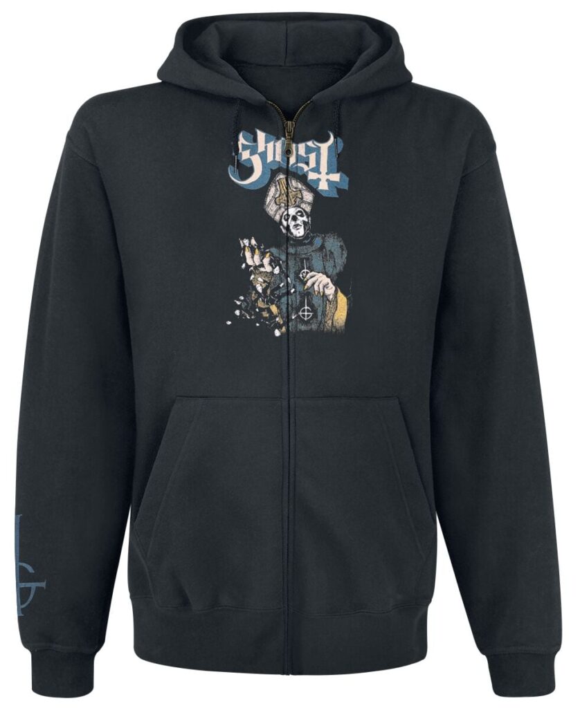 Ghost Papa Of The World On Fire Hoodie Jacket black