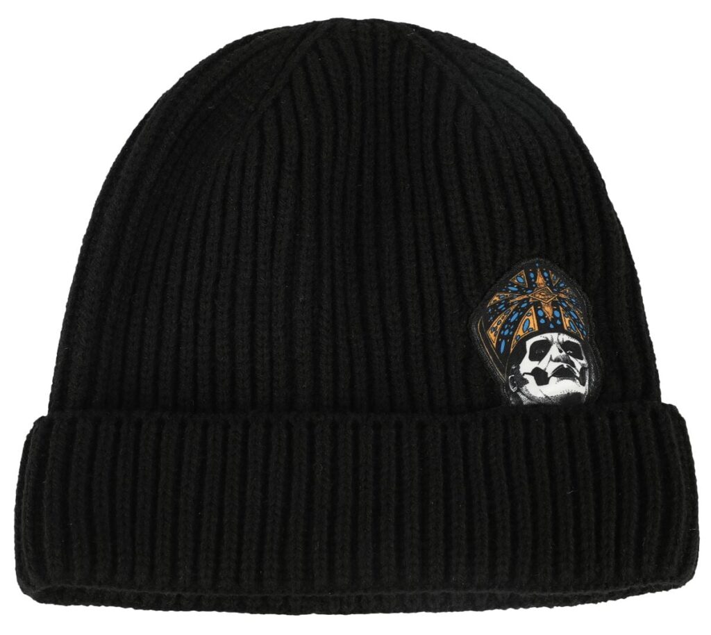 Ghost Peeking Papa Beanie black