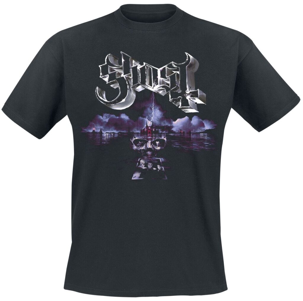 Ghost Portrait Wide Logo T-shirt black