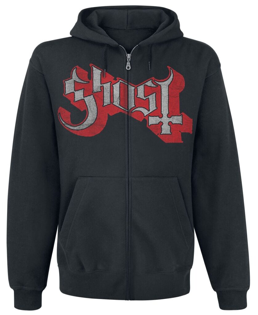 Ghost Ring Photo Hoodie Jacket black
