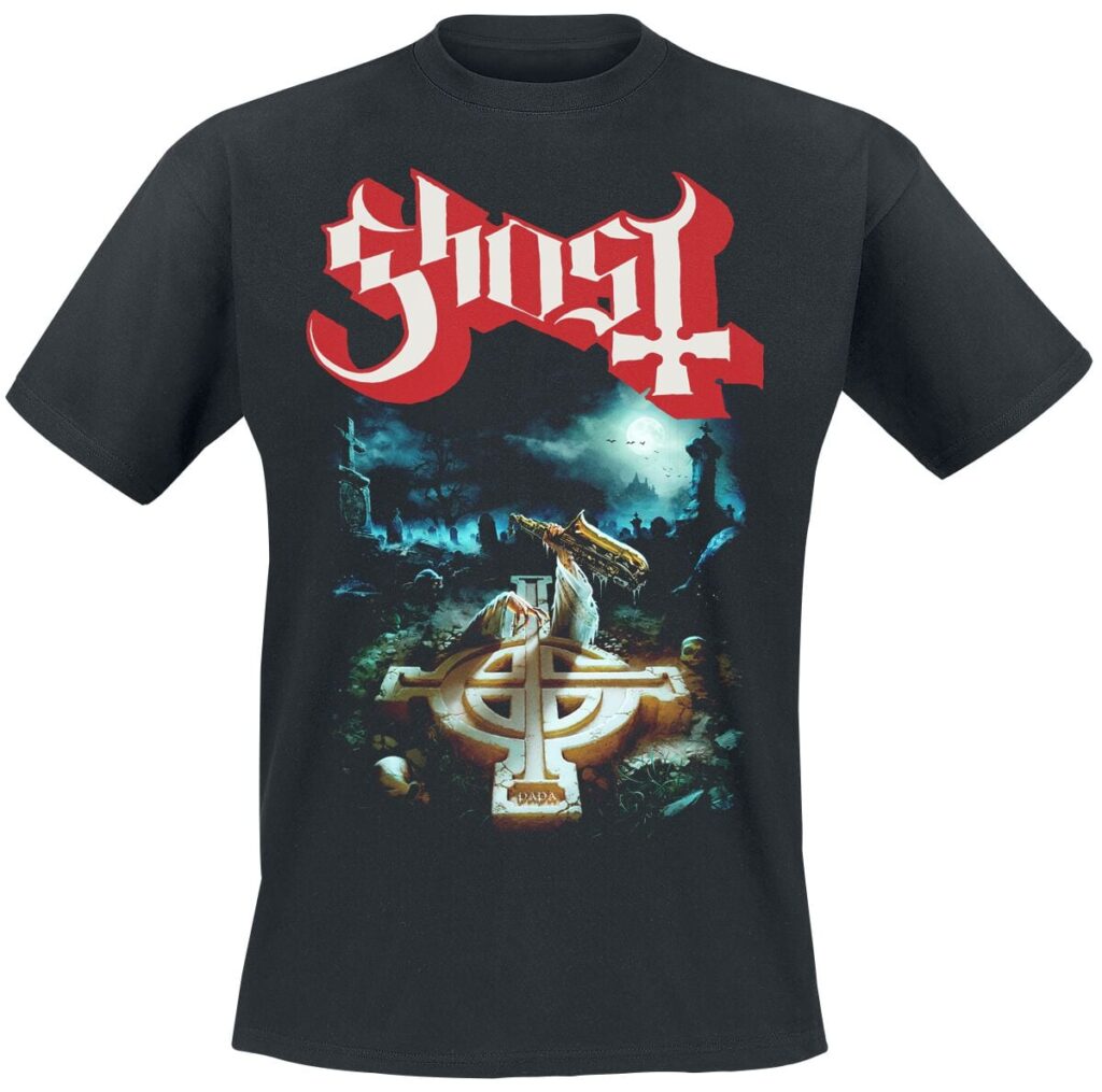 Ghost Rite Here With Title Back T-shirt black