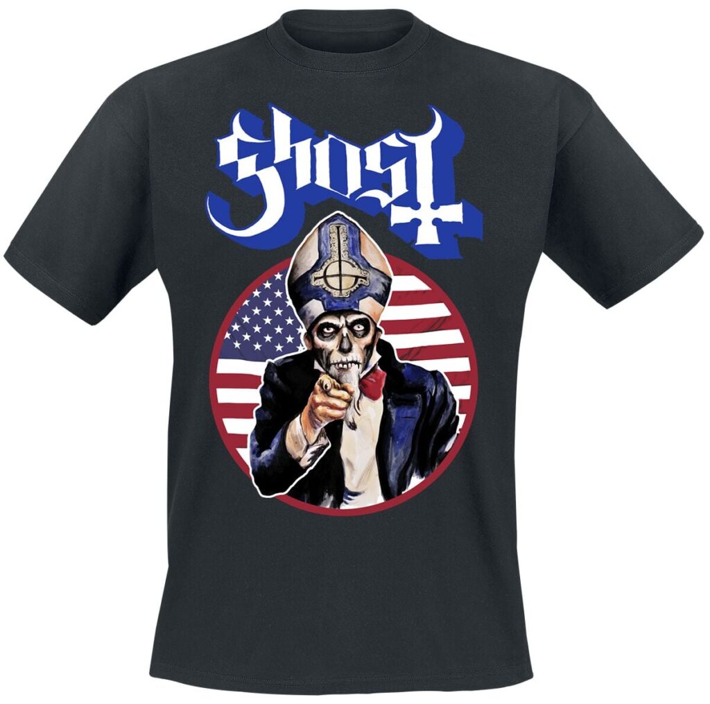 Ghost Uncle Papa T-shirt black