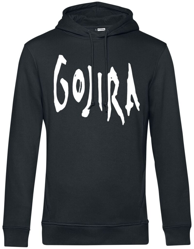 Gojira Woodblock Whales Hoodie black