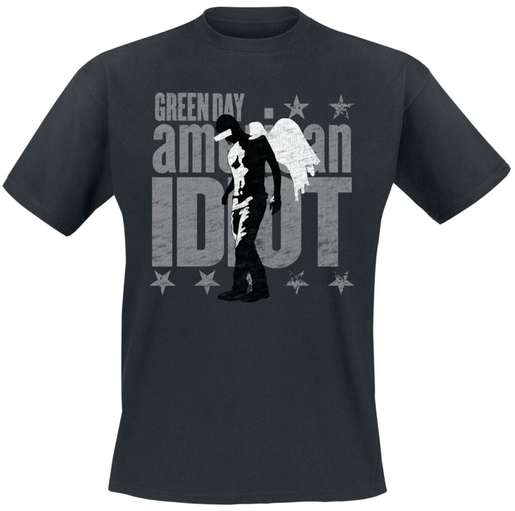 Green Day American Idiot Angel T-shirt black