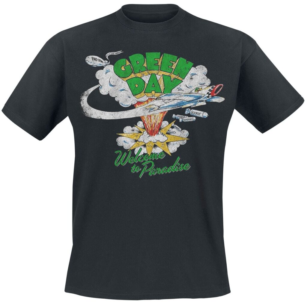 Green Day Welcome To Paradise T-shirt black
