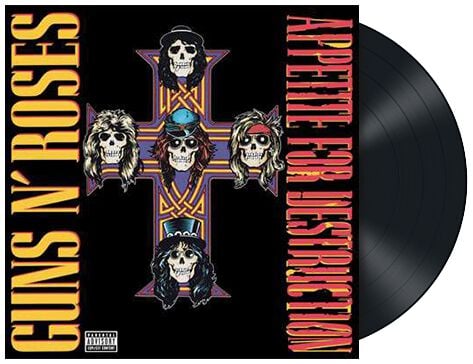 Guns N' Roses Appetite For Destruction LP black