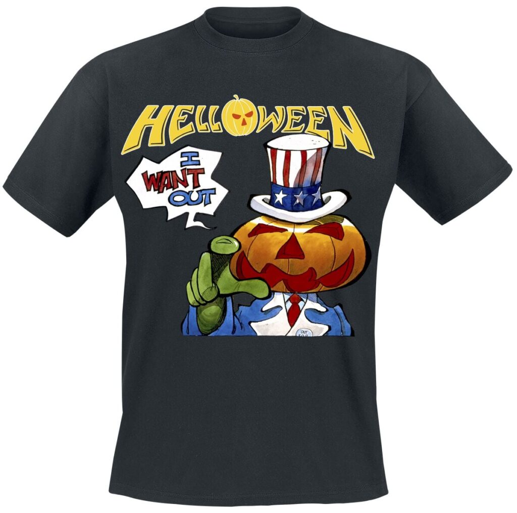 Helloween I Want Out T-shirt black