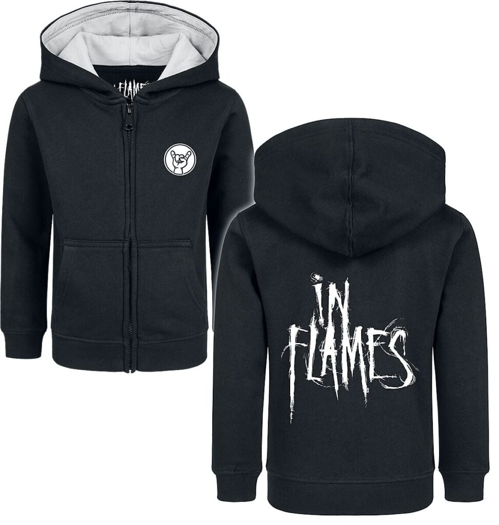 In Flames Metal-Kids - Logo Kids' Hoodie Jacket black