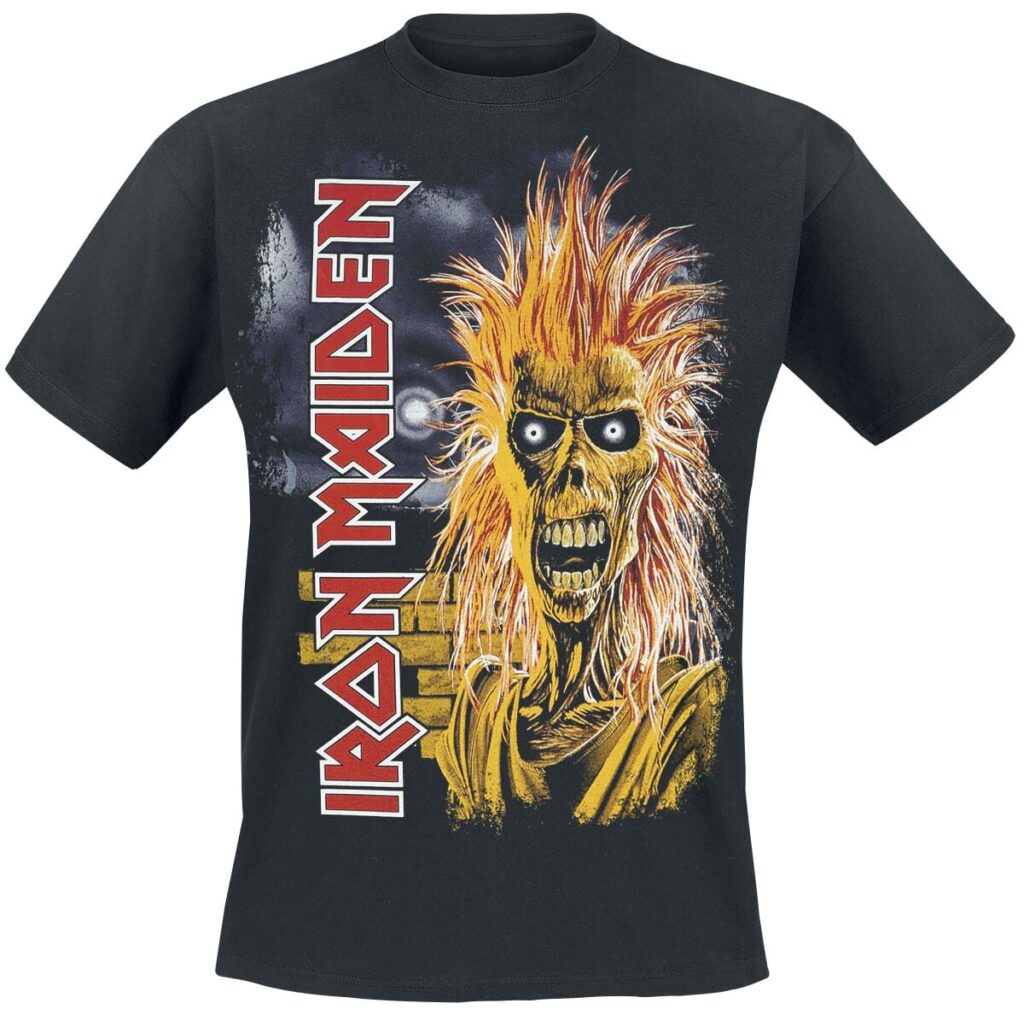 Iron Maiden 1st Album Tracklist T-shirt black