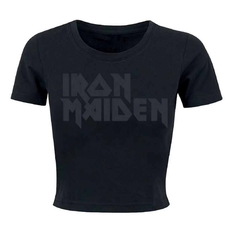 Iron Maiden Black On Black Logo T-shirt black