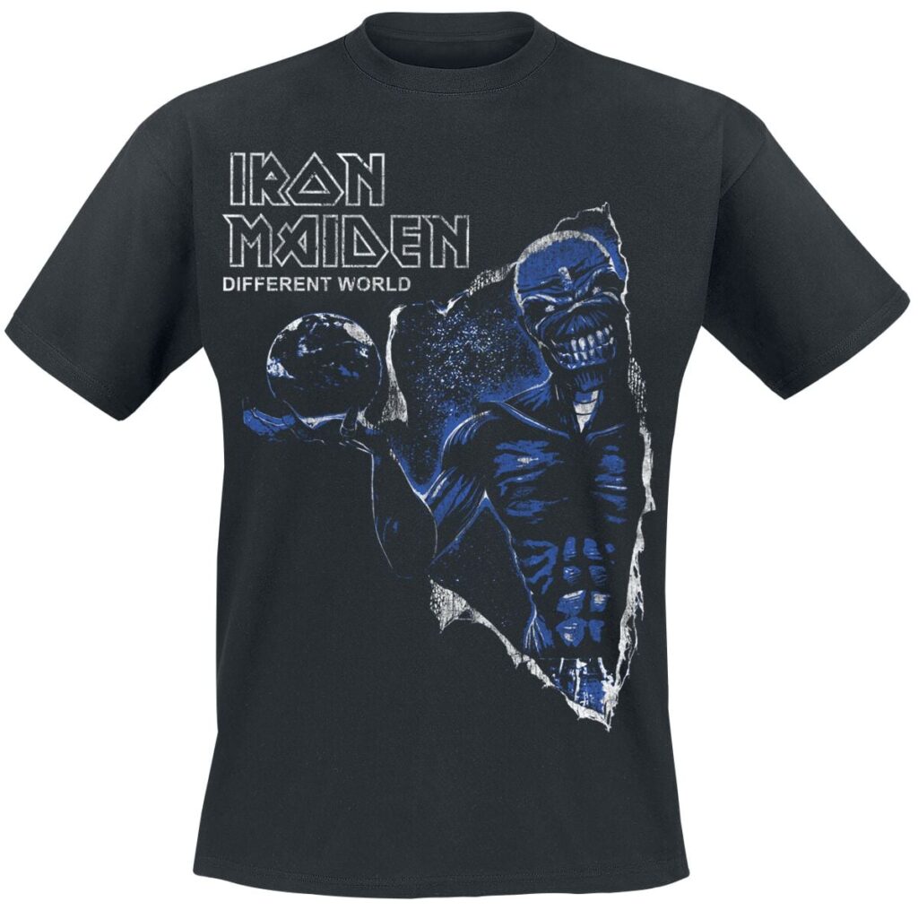 Iron Maiden Different World Reversed T-shirt black