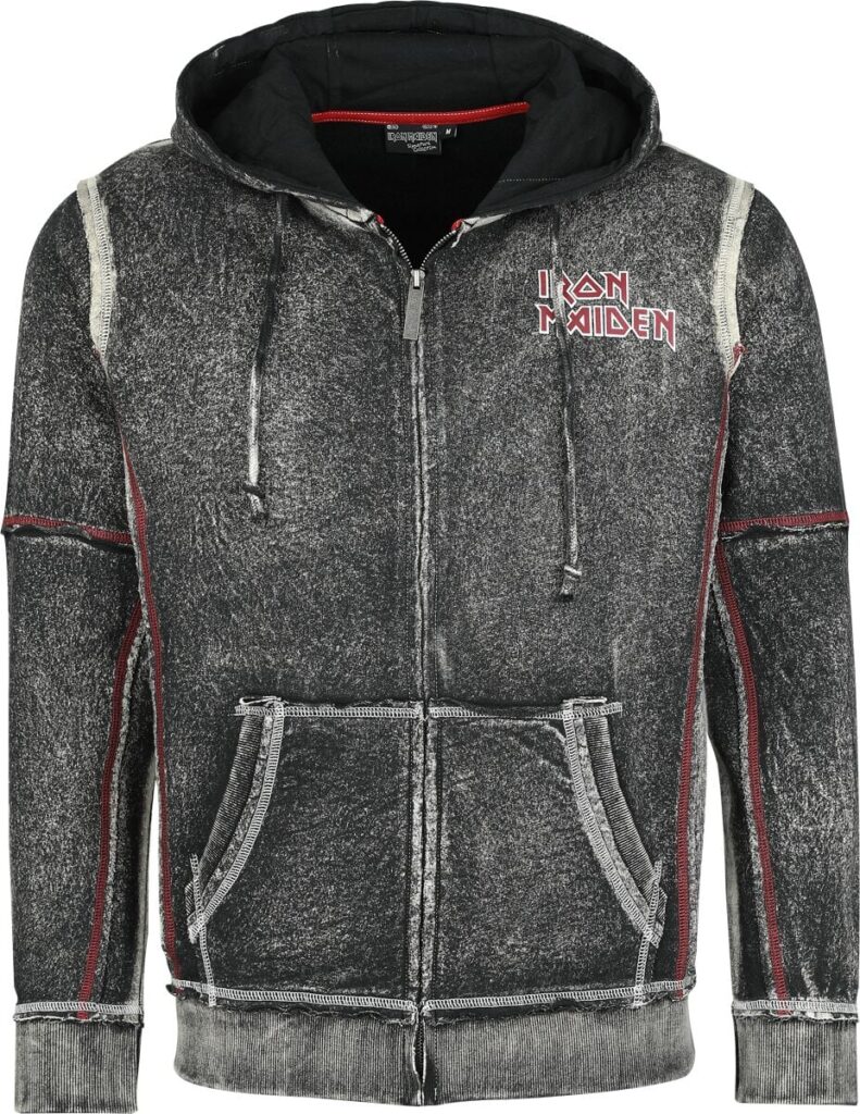 Iron Maiden EMP Signature Collection Hoodie Jacket dark grey