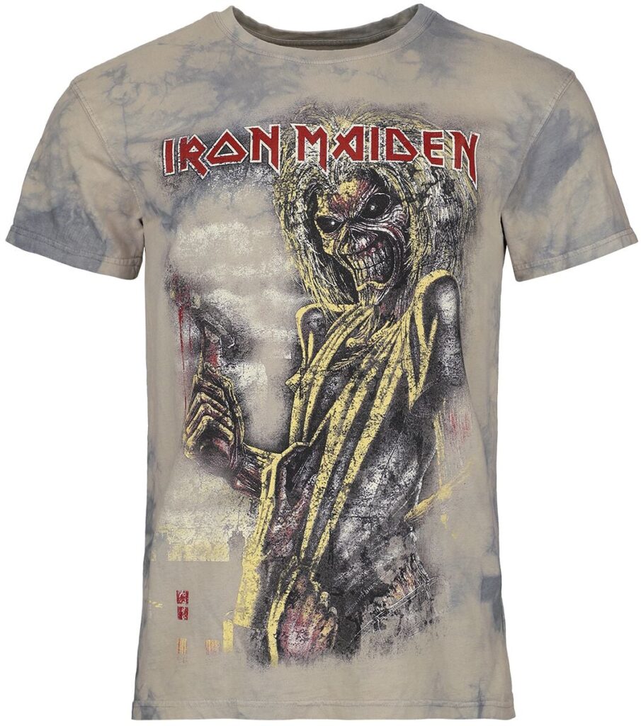 Iron Maiden Killers T-shirt white grey