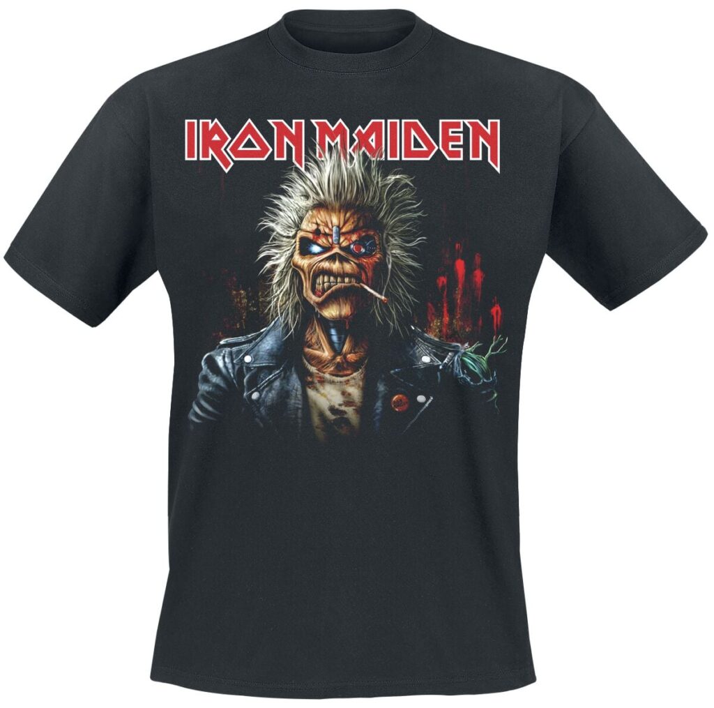 Iron Maiden Portrait Eddie Smoke T-shirt black