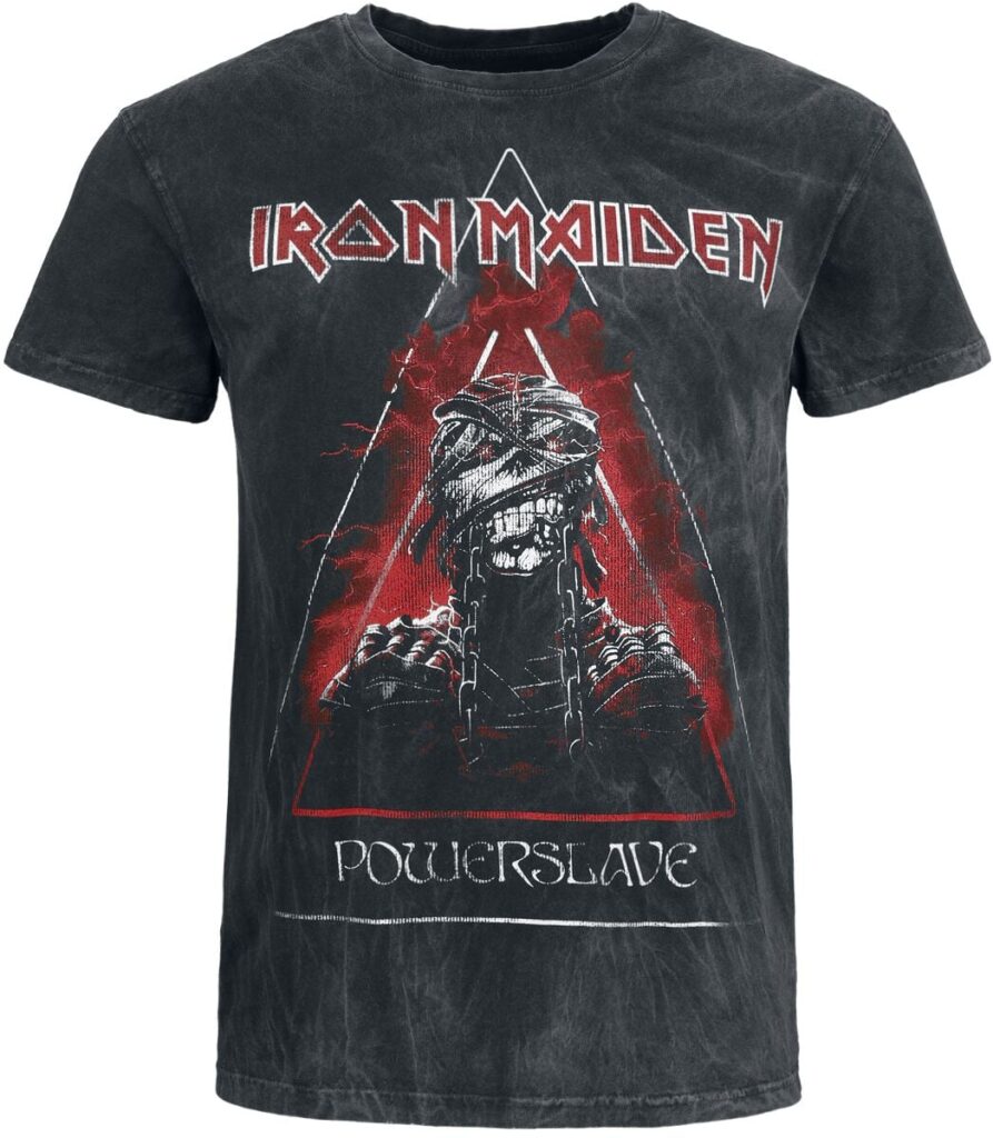Iron Maiden Powerslave - Mummy Head T-shirt charcoal