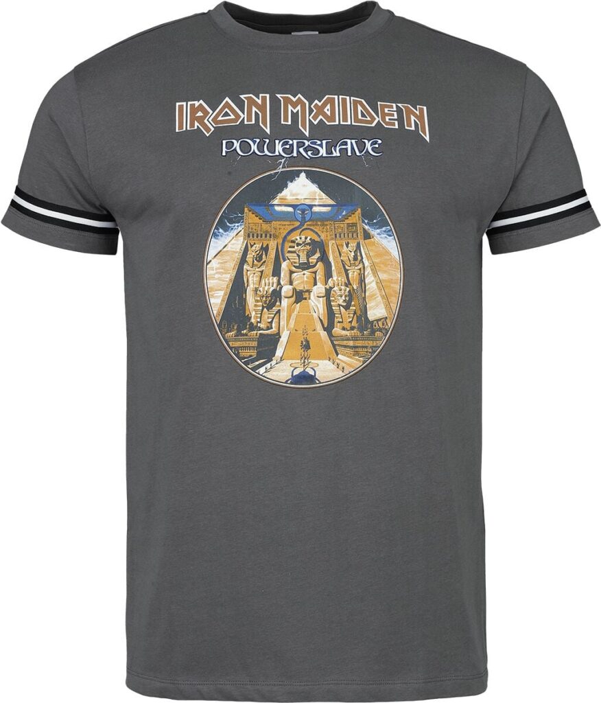 Iron Maiden Powerslave T-shirt grey