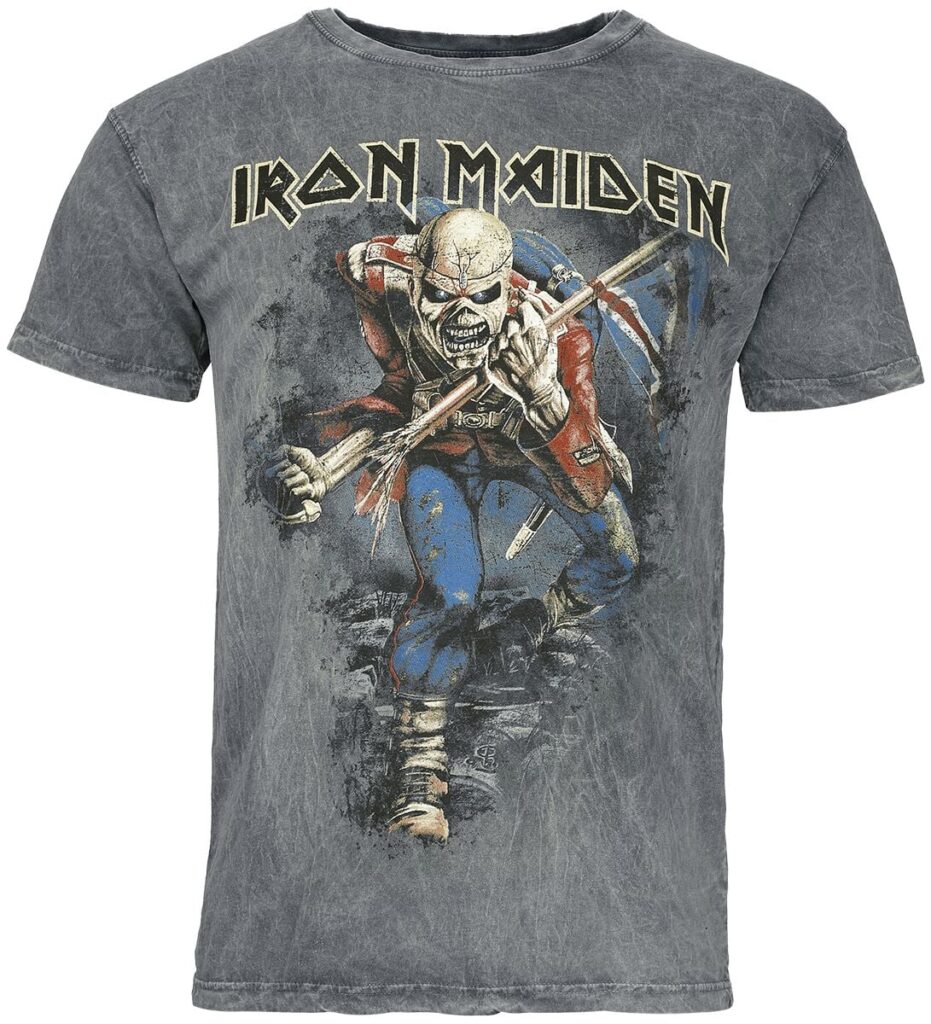 Iron Maiden Trooper T-shirt grey