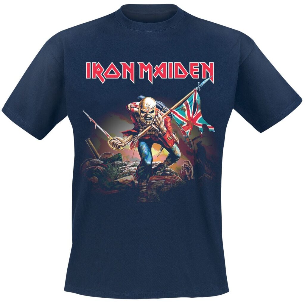 Iron Maiden Trooper T-shirt navy