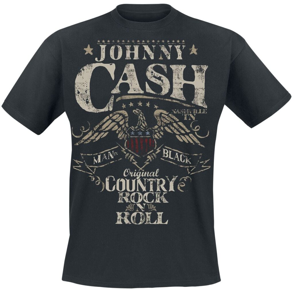 Johnny Cash Original Country Rock n Roll T-shirt black