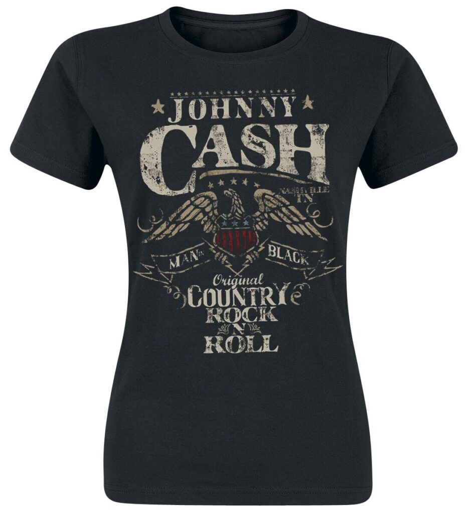 Johnny Cash Rock 'n' Roll T-shirt black